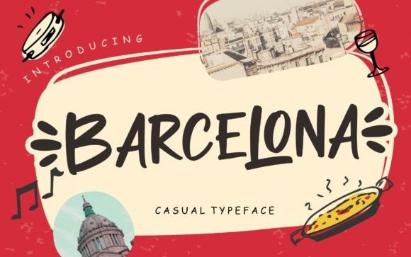 Barcelona Brush Font