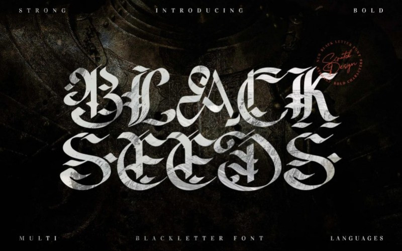 Blackseed Display Font