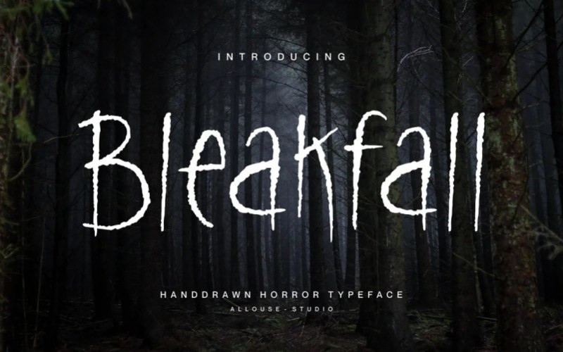 Bleakfall Display Font