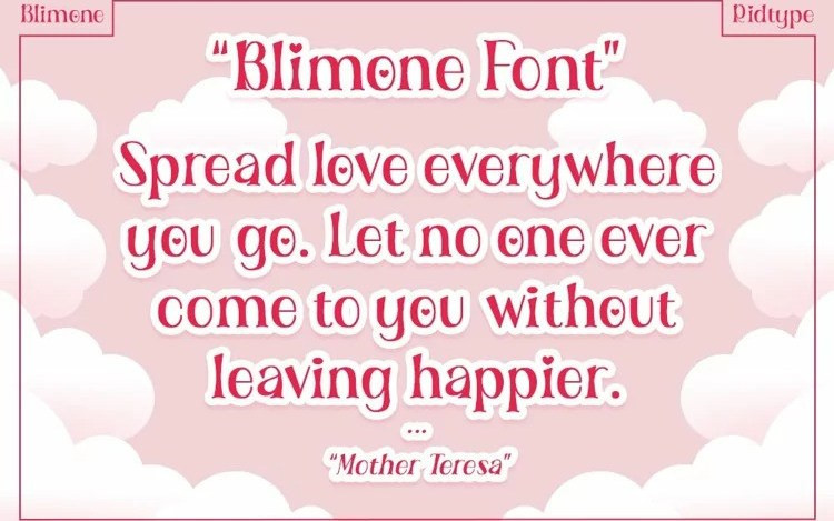 Blimone Display Font