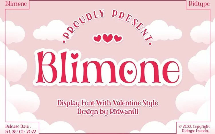 Blimone Display Font