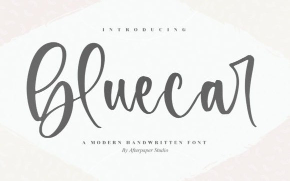 Bluecar Script Font