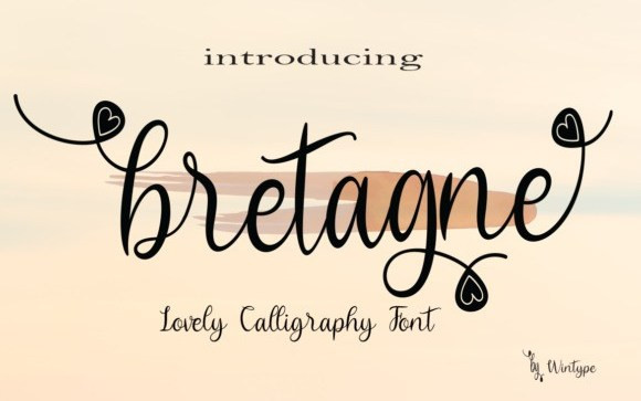 Bretagne Script Font