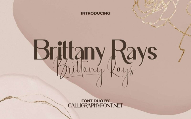 Brittany Rays Font Duo