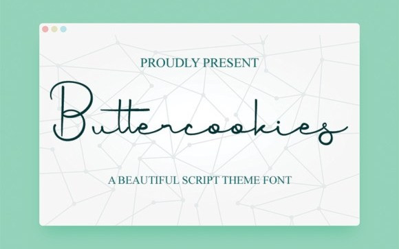 Butter Cookies Handwritten Font