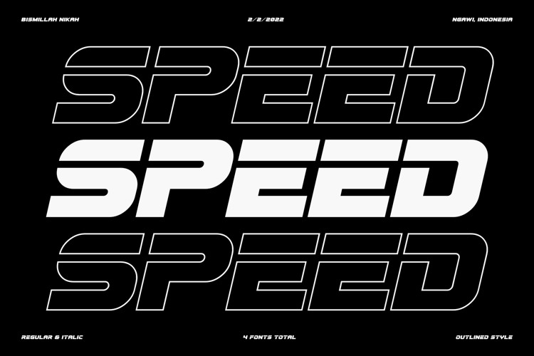 SPEED FEZ Display Font