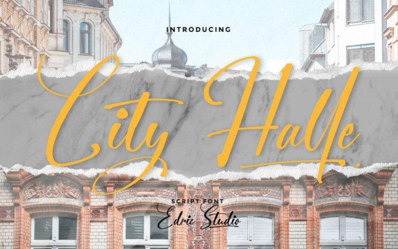 City Halle Handwritten Font