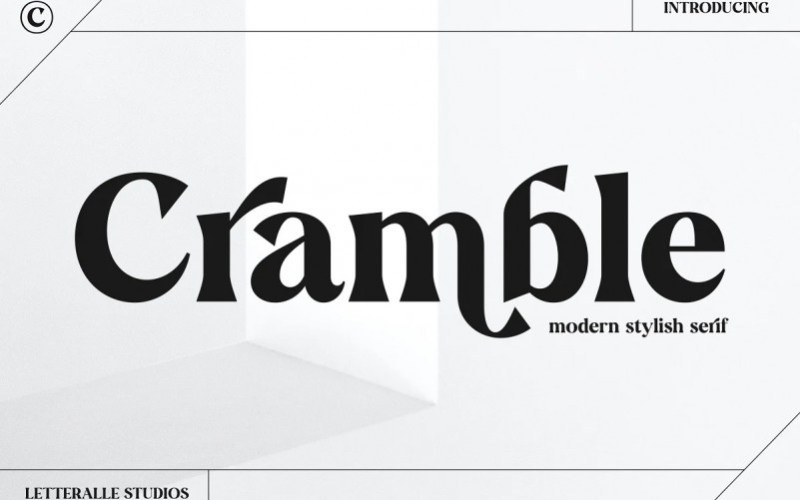 Cramble Serif Font