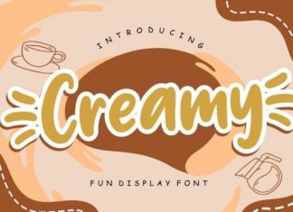 Creamy Display Font