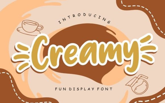 Creamy Display Font