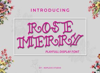 ROSE MERRY Display Font