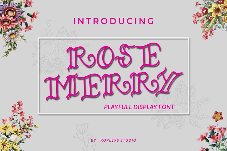 ROSE MERRY Display Font