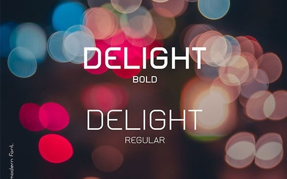 Delight Display Font