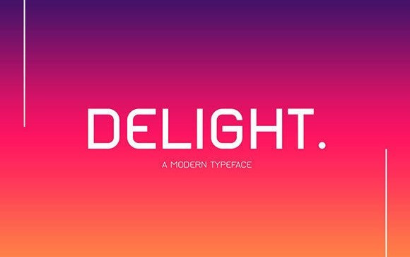 Delight Display Font