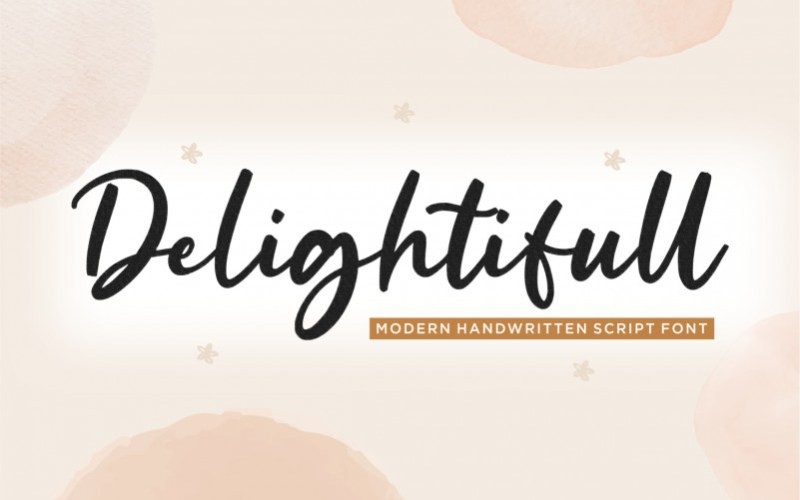 Delightifull Script Font