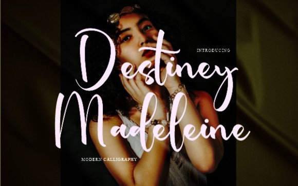 Destiney Madeleine Script Font