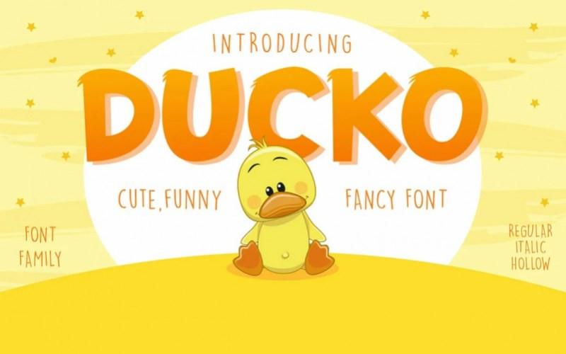 DUCKO Display Font