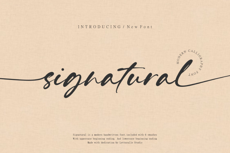 Signatural Script Font