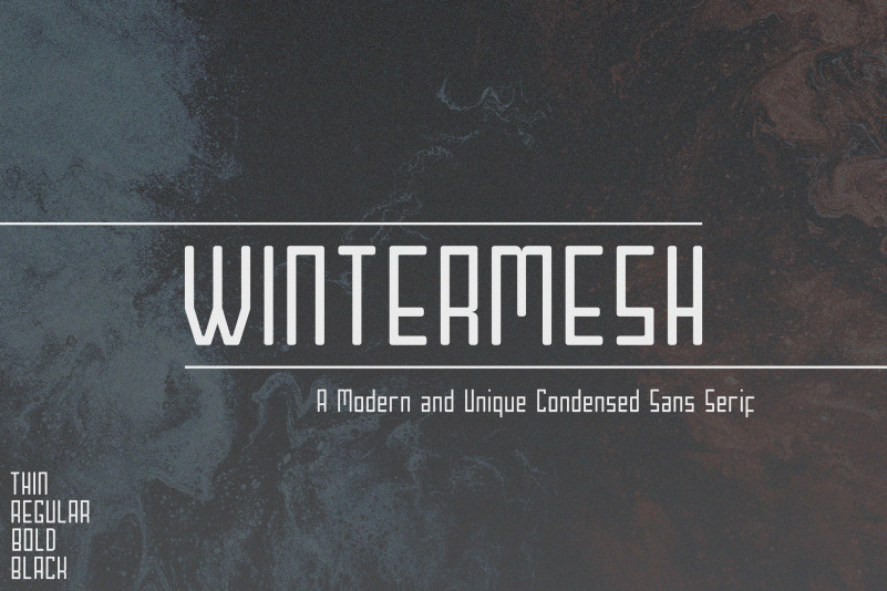 Wintermesh Display Font