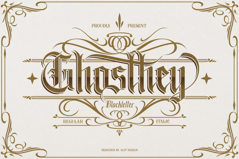 Ghosthey Blackletter Font