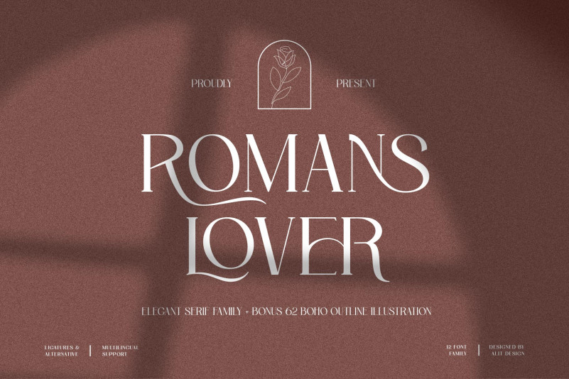 Romans lovers Serif Font