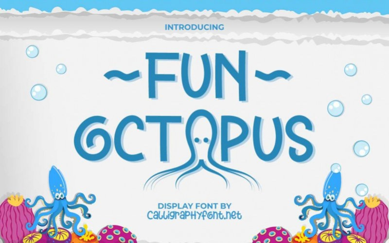 Fun Octopus Display Font