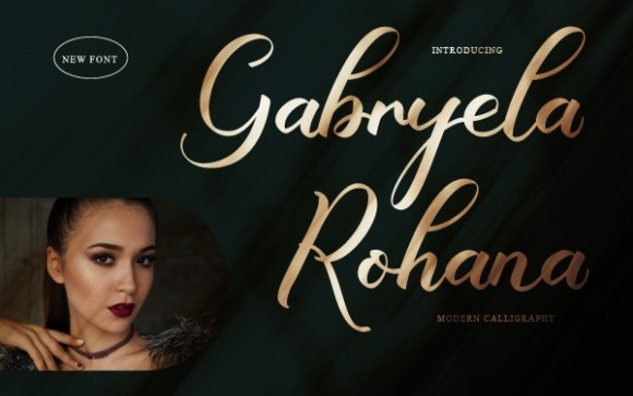 Gabryela Rohana Calligraphy Font