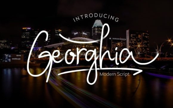 Georghia Handwritten Font