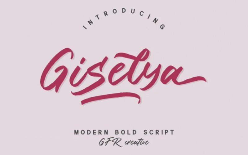 Giselya Script Font