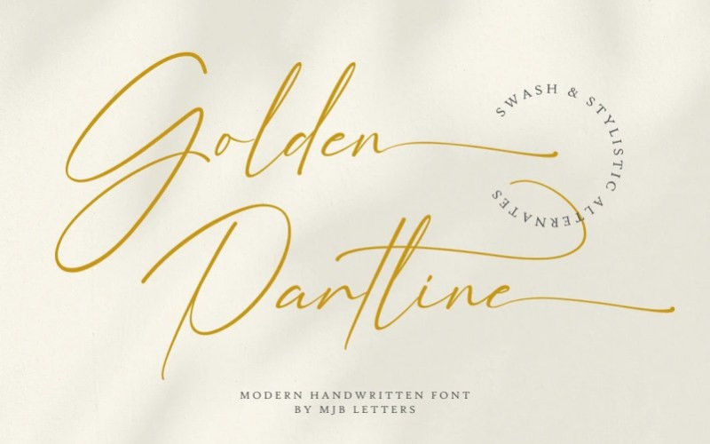 Golden Partline Script Font