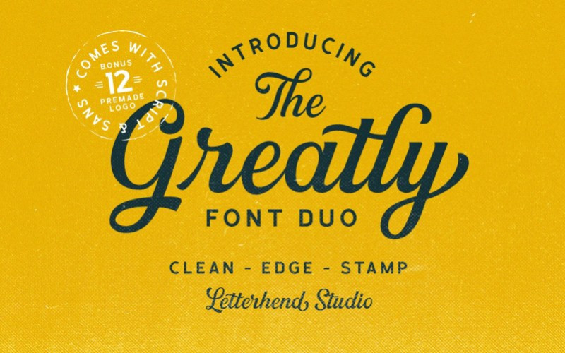 Greatly Stamp Script Font