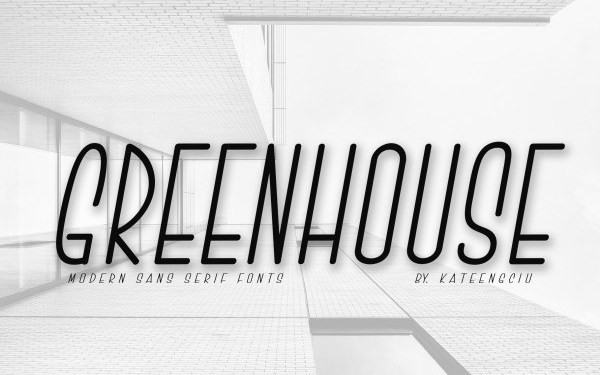 GREENHOUSE Display Font