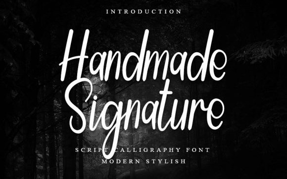 Handmade Signature Font