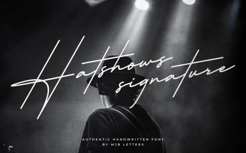 Hatshows Signature Font