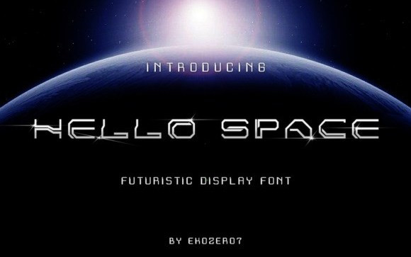 Hello Space Display Font