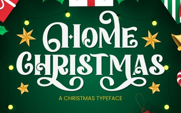 Home Christmas Display Font