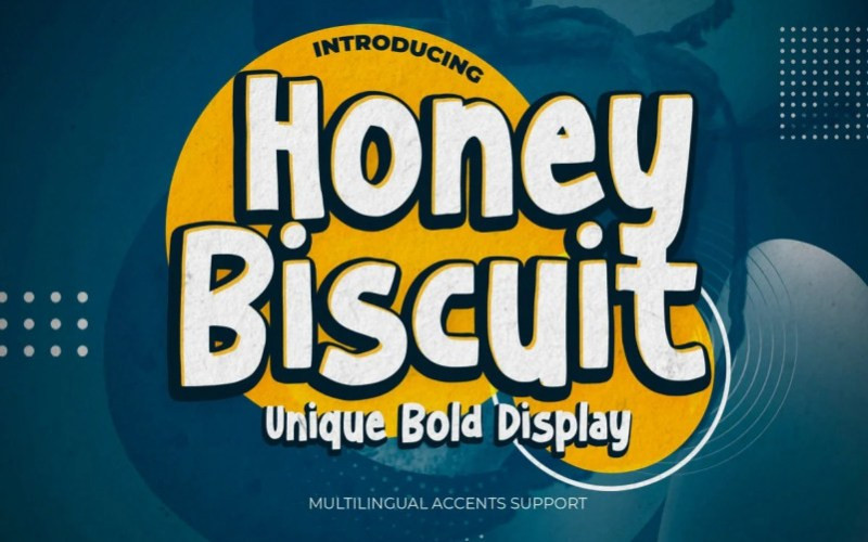 Honey Biscuit Display Font