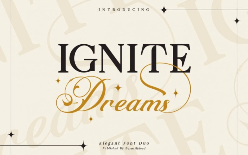 Ignite Dreams Font Duo