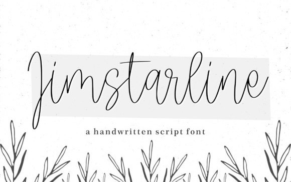 Jimstarline Handwritten Font