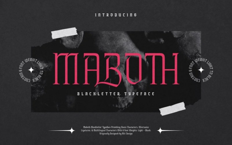 Maboth Blackletter Font