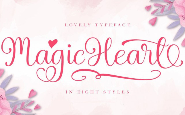 Magic Heart Handwritten Font