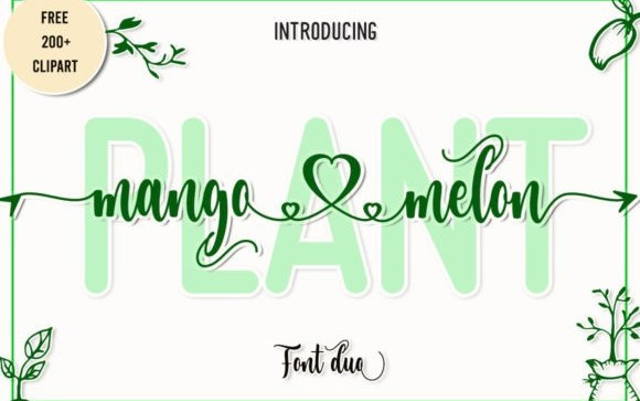 Plant Mangomelon Font Duo