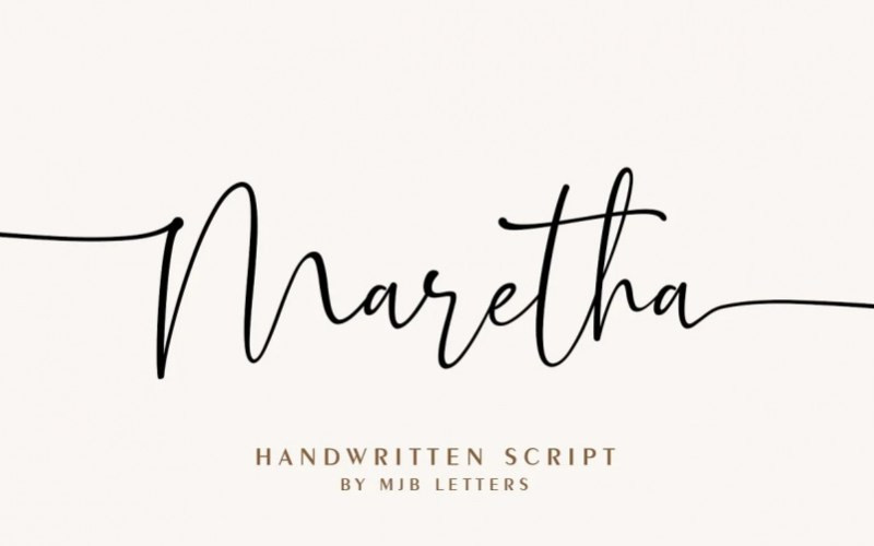 Maretha Script Font