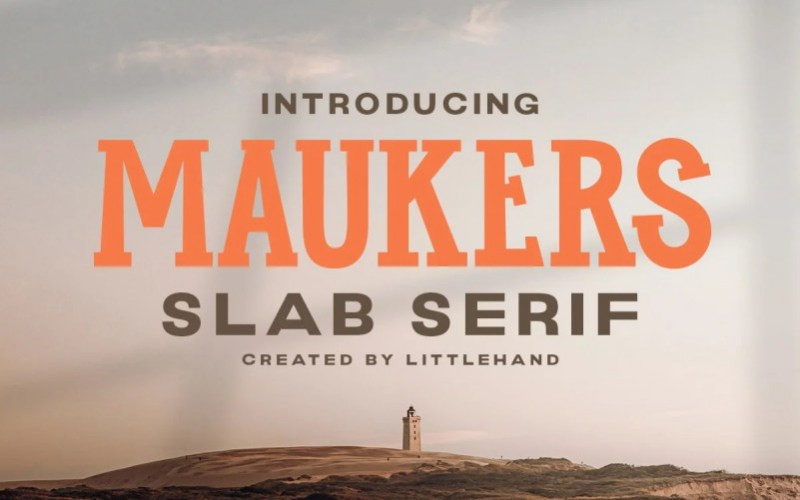 Maukers Slab Serif Font