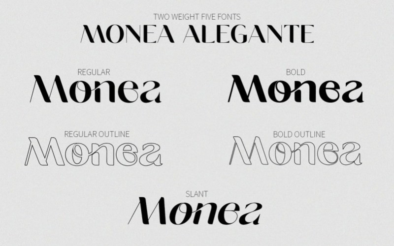 Monea Alegante Sans Serif Font