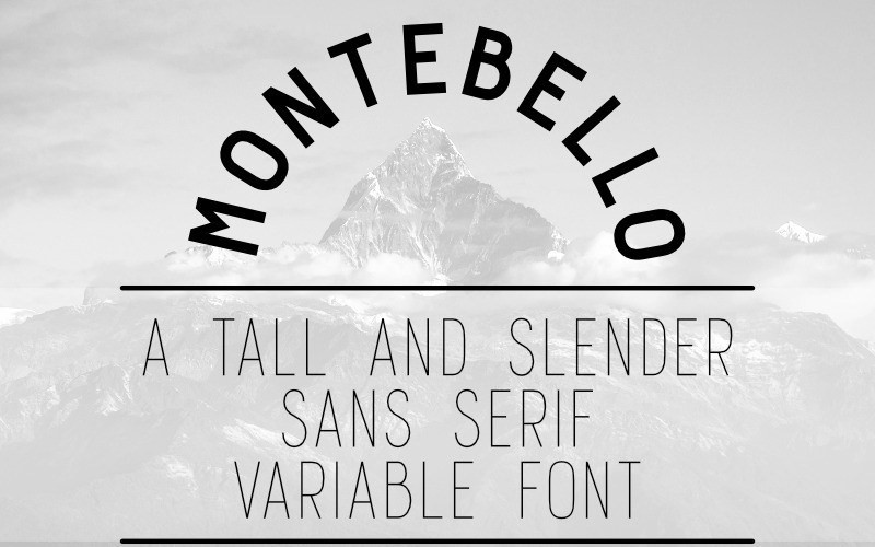 Montebello Sans Serif Font