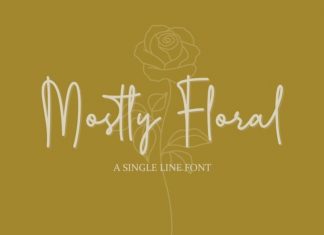 Mostly Floral Handwritten Font