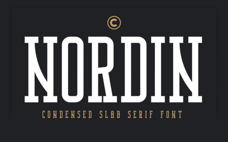 Nordin Slab Serif Font