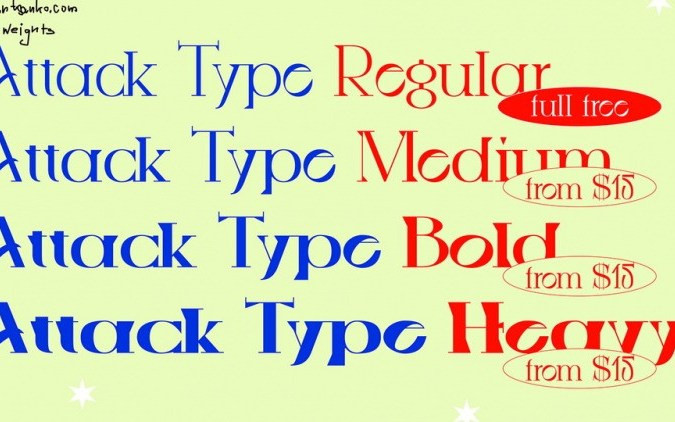 Otto Attack Type 2.0 Display Font