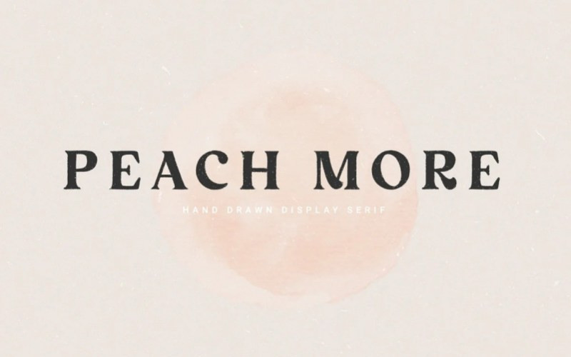 Peach More Serif Font